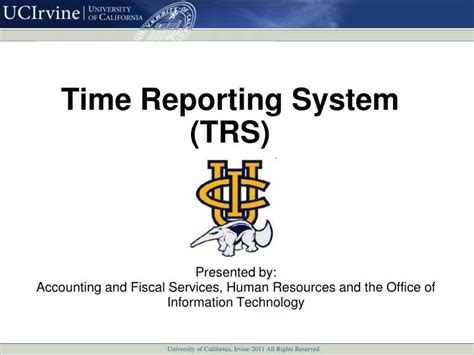 uctrs|Time Reporting System (TRS) .